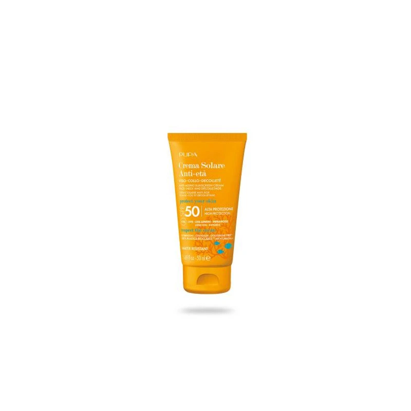 Pupa Crème Solaire Anti-Age SPF50 - Visage, Cou Et Décolleté 3 Pupa Crème Solaire Anti-Age SPF50 - Visage, Cou Et Décolleté