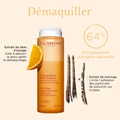 Clarins Démaquillant Tonic Express - Toutes Peaux -Soins Du Corps Soldes demaquillant tonic express toutes peaux 3