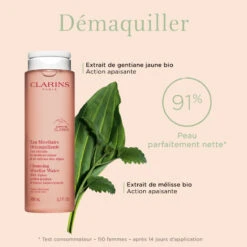 Clarins Eau Micellaire Démaquillante - Peaux Sensibles -Soins Du Corps Soldes eau micellaire demaquillante peaux sensibles 3
