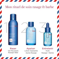 Clarins MEN - Huile De Rasage + Barbe -Soins Du Corps Soldes men huile de rasage barbe 5